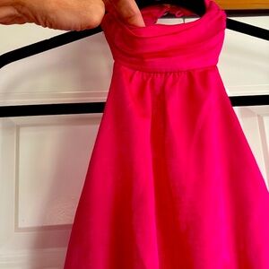 Gorgeous long satin halter dress. Pictures do not do it justice